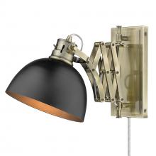  3824-A1W AB-BLK - Hawthorn Articulating 1-Light Wall Sconce